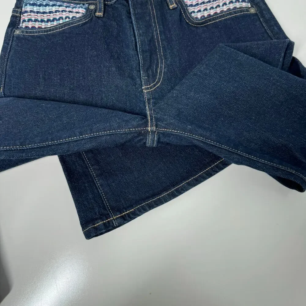 Levi's Made & Crafted Stem Flare Jeans Blue Anthro Mid Rise Boho Casual Size 27